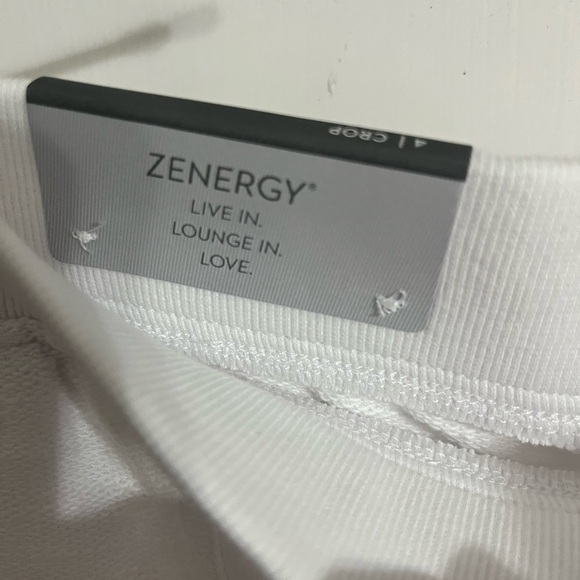 🩶 4 Zenergy by Chico White Womens lounge Pants New with tags - Picture 8 of 12